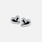Classic Silver Heart Studs