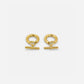 Elegant T Bar Gold Hoops