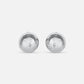 Elegant Silver Circle Earrings