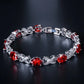 Alendra Flameaux White Gold Bracelet