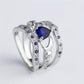 Heart Claddagh Ring Set