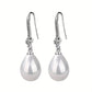 Teardrop Pearl Crystal Drop Earrings