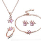 Paw Set 4 Pieces with Zirconia Heart