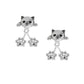 Cat Head Paw Drop Earrings