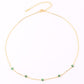 Emerald Spark Charm Necklace