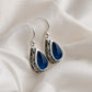 Artistic Sapphire Drop Earrings