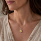 Graceful Yellow Teardrop Necklace