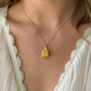 Ethereal Amber Pendant Necklace
