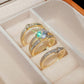 Round Pavé Ring Set