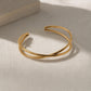 Polished Open Cuff Bangle