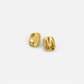 Radiant Gold Rectangular Stud Earrings