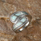 Inlaid Opal Stone Zirconia Ring