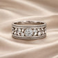 Exquisite White Gold Zirconia Ring