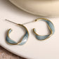 Elegant Twisted C-Shaped Earrings