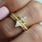 Luxury Triangle Zirconia Mosaic Ring