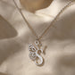 Butterfly Initial Letter Pendant Necklace