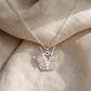 Butterfly Initial Letter Pendant Necklace