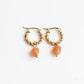 Louane Graceful Drop Stone Twisted Earrings