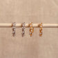 Elegant Pearl Twist Hoop Earrings