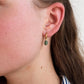 Minimalist Stone Hoop Earrings