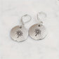 Retro Creative Round Geometric Dandelion Earrings