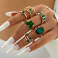 Emerald Stackable Ring Set