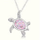 Shiny Turtle Pendant Necklace