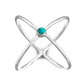 Criss Cross Turquoise Ring