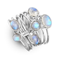 Stacking Moonstone Silver Ring