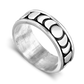 Moon Phase Spinner Ring