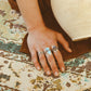 Boho Larimar Shell Ring