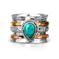 Teardrop Turquoise Fidget Ring