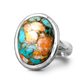 Oyster Copper Turquoise Ring