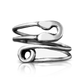 Safety Pin Silver Ring