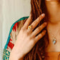 Citrine Teardrop Silver Ring