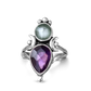 Aquamarine Amethyst Ring