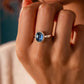 Kyanite Oval Silver Ring