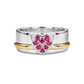 Ruby Heart Fidget Ring