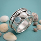 Pearl and Aquamarine Fidget Ring
