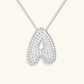 Bubble Initial Crystals Necklace