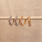 Elegant Pearl Twist Hoop Earrings