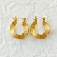 Everyday Gold Wavy Hoops