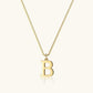 Vintage Letter Initial Gold Necklace