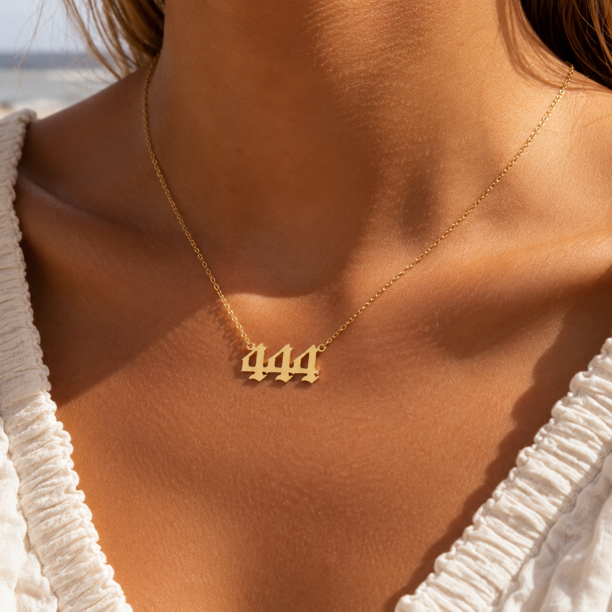 Vintage Angel Numbers Necklace