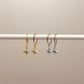 Opal Starburst Hoops Earrings