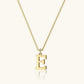 Vintage Letter Initial Gold Necklace