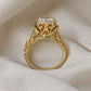 Exquisite Exotic Zirconia Ring