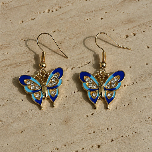 Exquisite Butterfly Stud Earrings