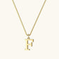 Vintage Letter Initial Gold Necklace
