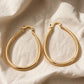 Regal Gold Hoop Earrings